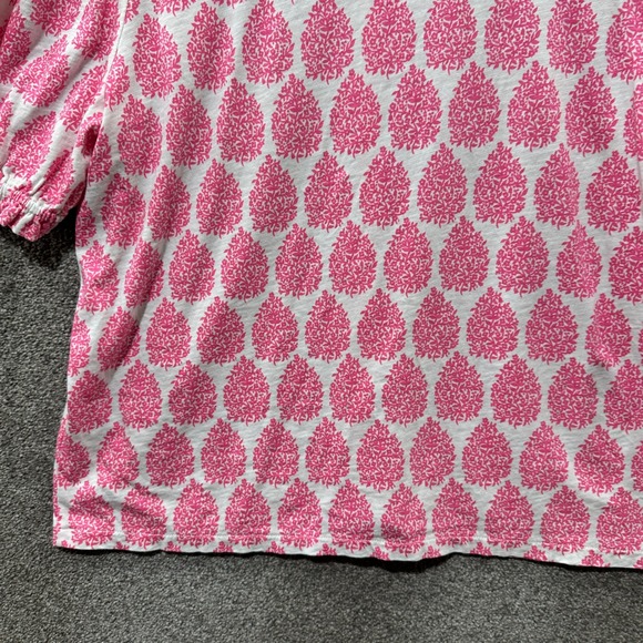 Boden Broderie Sleeve Frill Neck Button Up Blouse Top Women 10 Pink Feminine - Picture 9 of 12